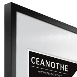 New Ceanothe Cadre photo 50x70 cm milan noir avec passe-partout 40x50 cm Fabriqué en France