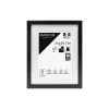 Ceanothe Cadre photo 24x30 cm milan noir avec passe-partout 18x24 cm Fabriqué en France* Cadre