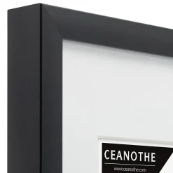 Ceanothe Cadre photo 24x30 cm milan noir avec passe-partout 18x24 cm Fabriqué en France* Cadre