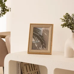 Atmosphera Créateur D'Intérieur Cadre photo Zera tissu beige 13x18cm - Atmosphera* Cadre 13 X 18 Cm