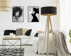 Discount Cadre plastique Ariane Home noir l.60 x H.80 cm