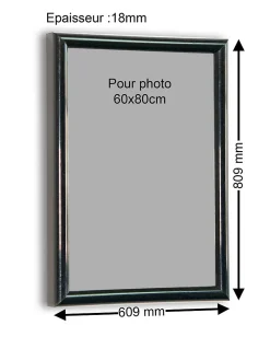 Discount Cadre plastique Ariane Home noir l.60 x H.80 cm