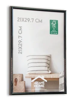 Cadre plastique gallery Ariane Home noir l.21 x H.29cm* Cadre 21 X 29,7 Cm - A4