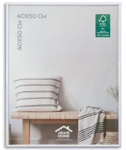 Cadre plastique gallery Ariane Home blanc l.40 x H.50 cm* Cadre 40 X 50 Cm