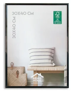 Cadre plastique gallery Ariane Home noir l.30 x H.40 cm* Cadre 30 X 40 Cm - A3