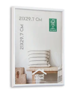 Cadre plastique gallery Ariane Home blanc l.21 x H.29cm* Cadre 21 X 29,7 Cm - A4|Cadre
