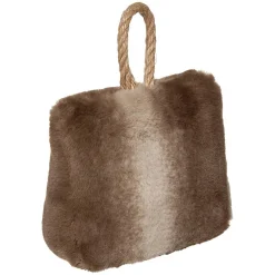 Atmosphera Créateur D'Intérieur Cale porte Wild - fausse fourrure - marron - 17x17 cm - Atmosphera* Boudin De Porte