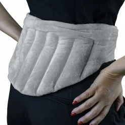 Vivezen Ceinture lombaires chauffante avec bandes auto-agrippantes réglable taille 36 à 54 - Gris clair -* Bouillotte