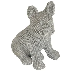 Atmosphera Créateur D'Intérieur Chien déco Eden H.10cm assorti - Blanc- Atmosphera* Statue Décorative