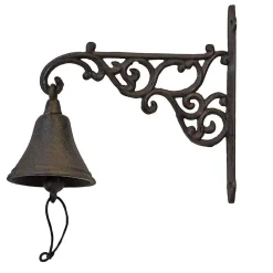Discount La Grande Prairie Cloche carillon fonte Arabesques 21x24x10cm