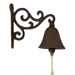 Sale La Grande Prairie Cloche carillon fonte Volutes 20x10x15cm