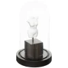 Atmosphera Créateur D'Intérieur Cloche Subli - résine et verre - noir et blanc - H21 cm - Atmosphera* Statue Décorative