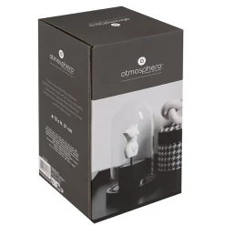 Atmosphera Créateur D'Intérieur Cloche Subli - résine et verre - noir et blanc - H21 cm - Atmosphera* Statue Décorative