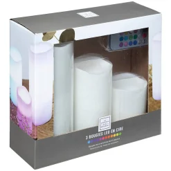 Atmosphera Créateur D'Intérieur Coffret de 3 bougies LED - Atmosphera* Bougie Et Senteur