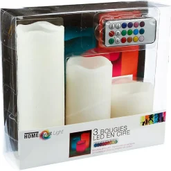 Atmosphera Créateur D'Intérieur Coffret de 3 bougies LED - Atmosphera* Bougie Et Senteur