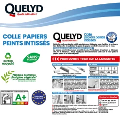 New Quelyd Colle en poudre - adaptée pour tout papiers peints intissés - surface de couverture 32 m² - 30621359