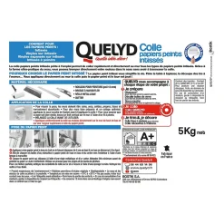 Quelyd Colle papier peint intissé pâte 5kg* Colle Papier Peint
