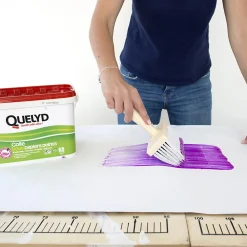 Quelyd Colle papier peint pâte avec indicateur coloré 1kg* Colle Papier Peint