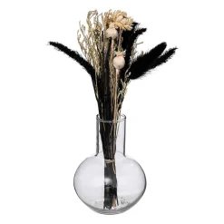 Atmosphera Créateur D'Intérieur Composition de fleurs séchées Subli - verre - H27 cm - Transparent- Atmosphera* Fleur Séchée