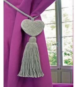 Discount Secodir COSY - Embrasse Rideau Textile Pompon Cœur