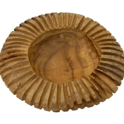 Outlet Mauro Ferretti Coupe ronde en teck Geris 35x7 cm