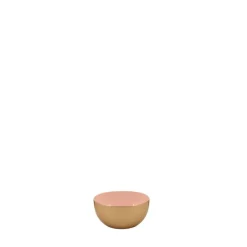 Discount Ornami Coupelle ronde en métal doré, rose 10cm