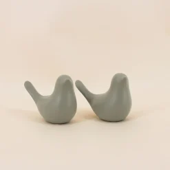 Sale Ornami Couple de 2 oiseaux céramique 11x8cm