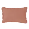 Discount Deko & Co Coussin à franges colombe argile 30X50