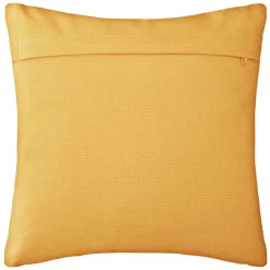 Outlet Atmosphera Créateur D'Intérieur Coussin - motifs otto - coton - jaune ocre - 38x38 cm - Atmosphera