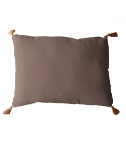Enjoy Home Coussin à pompoms 50 x 70 cm - 50x70cm - Vison* Coussin Pour Canapé