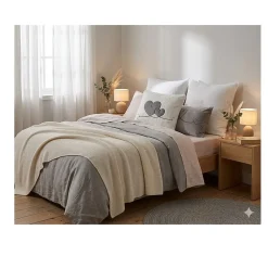 Eden Coussin 45 x 45 cm sherpa doux reves* Coussin Pour Canapé