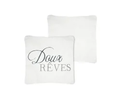Eden Coussin 45 x 45 cm sherpa doux reves* Coussin Pour Canapé