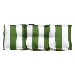 New Ornami Coussin accoudoir pour canapé rayé vert blanc L.58 x l.10 x ep.20cm