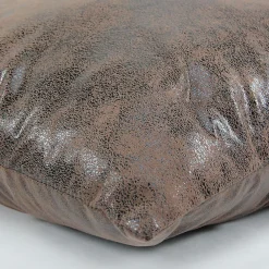 The Deco Factory Coussin aspect cuir marron 40x40cm HAVANE* Coussin
