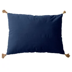 Sale Home Maison Coussin avec pompons en jute (50x70 cm - Bleu Marine)