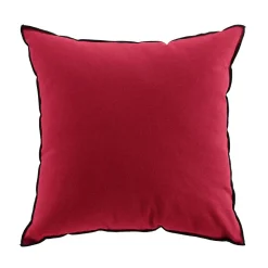 Paris Prix Coussin avec surjet en coton recyclé (50x50 cm - Bordeaux)* Coussin Pour Canapé