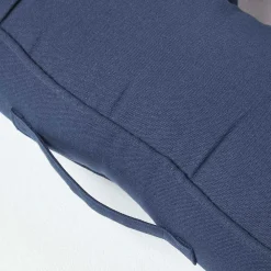 Homescapes Coussin bouée en velours de coton - bleu marine -* Coussin Pour Canapé