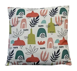 Deko & Co Coussin carré à motifs multicouleurs L.45 x l.45cm Deco&co* Coussin