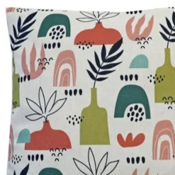 Deko & Co Coussin carré à motifs multicouleurs L.45 x l.45cm Deco&co* Coussin
