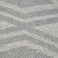 Meubletmoi Coussin carré 40 x 40 cm coton brodé grands losanges gris - BEAM* Coussin Pour Canapé