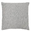 Meubletmoi Coussin carré 40 x 40 cm coton brodé avec motifs losanges noirs - EMBER* Coussin Pour Canapé