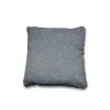 Discount Meubletmoi Coussin carré 40 x 40 cm en tissu épais gris foncé - DORA