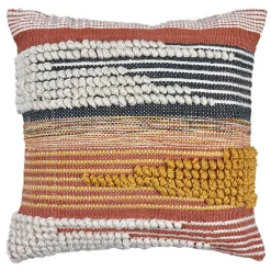 Deko & Co Coussin carré macramé terracotta L.45 x l.45 cm* Coussin