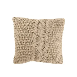 J-Line Coussin carré en coton beige 50x50x12 cm* Coussin Pour Canapé