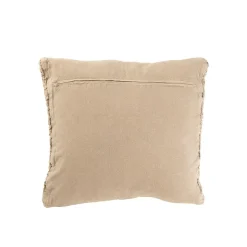 J-Line Coussin carré en coton beige 50x50x12 cm* Coussin Pour Canapé