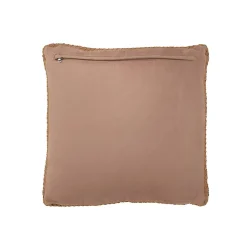 Best J-Line Coussin carré en cuir marron 45x45x7 cm
