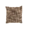 Best J-Line Coussin carré en polyester marron 45x45x12 cm