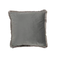 J-Line Coussin carré en polyester gris 42x42cm* Coussin Pour Canapé
