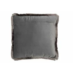 J-Line Coussin carré en polyester gris 42x42cm* Coussin Pour Canapé