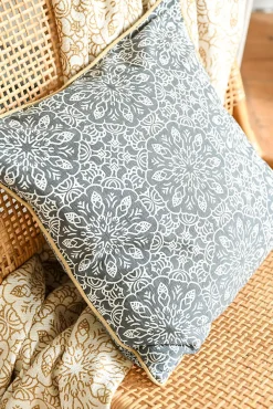 Best Deko & Co Coussin carré gris ambroise L.50 x l.50cm Deco&co